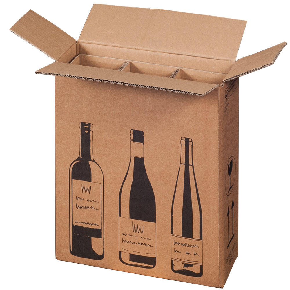 3er Flaschenverpackung 0,75l inkl. Einlage